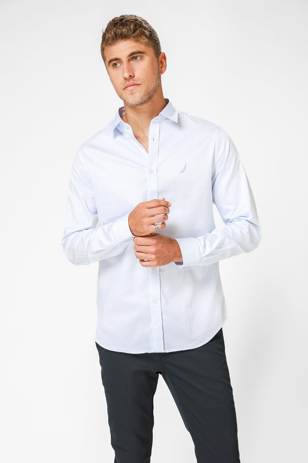 NAUTICA - מכופתרת TAILORED FIT בצבע תכלת - MASHBIR//365