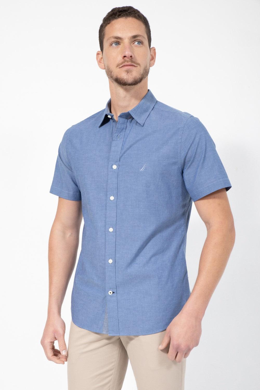 NAUTICA - מכופתרת תכלת קצרה - MASHBIR//365