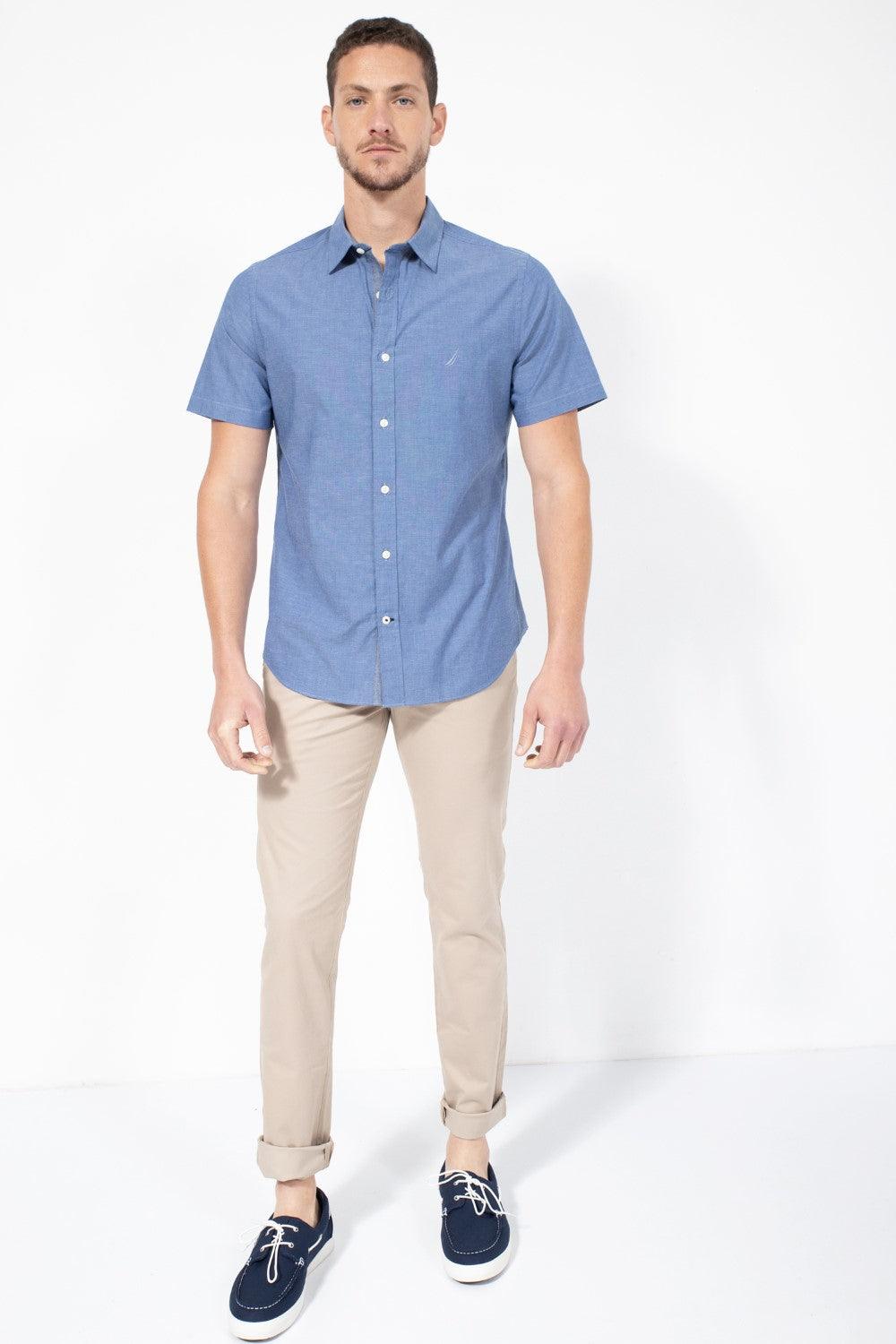 NAUTICA - מכופתרת תכלת קצרה - MASHBIR//365