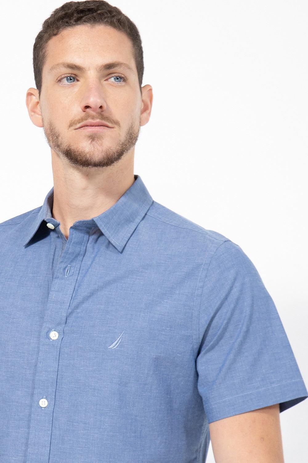 NAUTICA - מכופתרת תכלת קצרה - MASHBIR//365