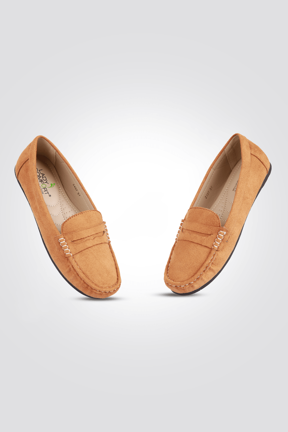 LADY COMFORT - מוקסין לנשים בצבע כאמל - MASHBIR//365