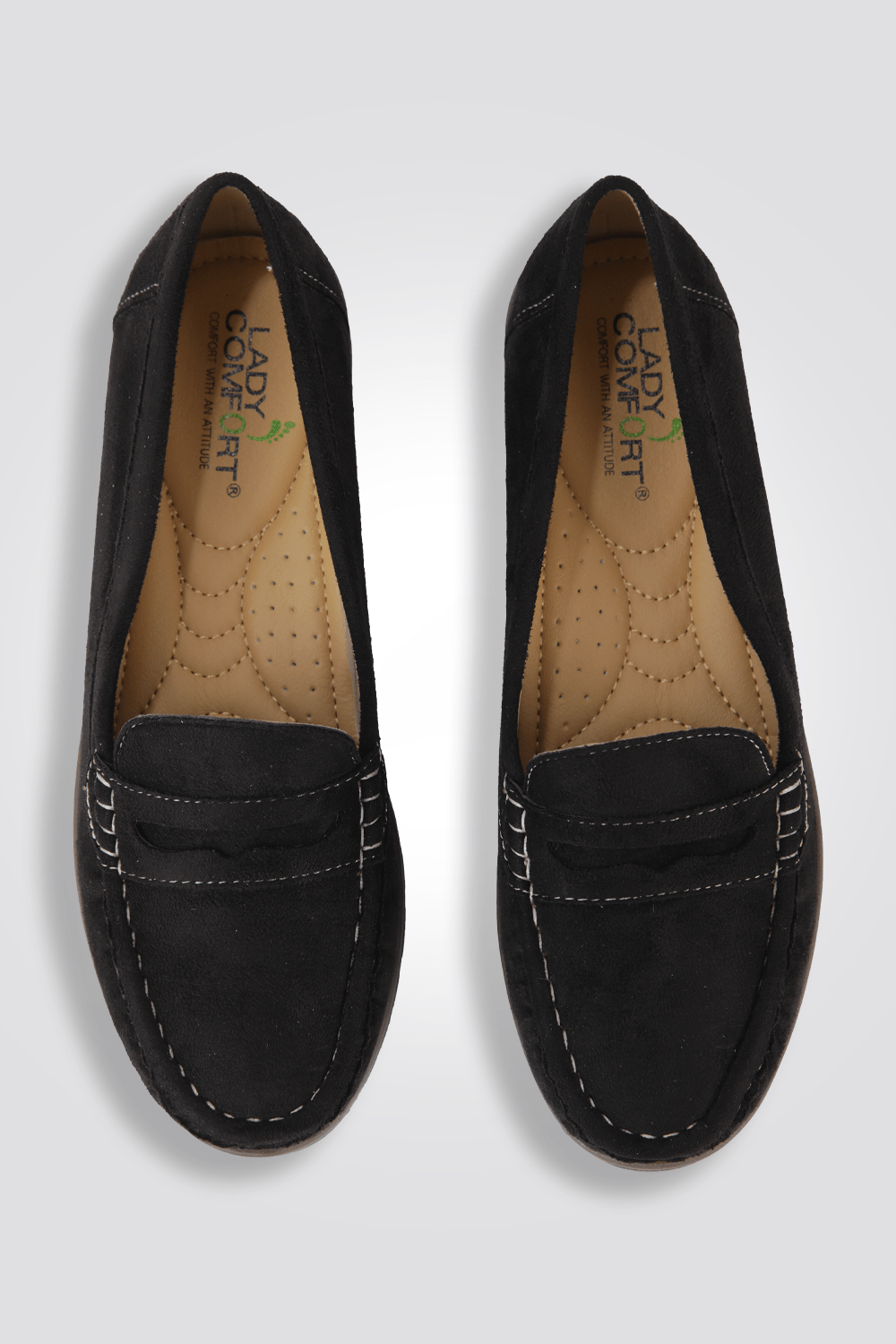 LADY COMFORT - מוקסין לנשים בצבע שחור - MASHBIR//365