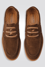 KENNETH COLE - מוקסין עור הפוך בצבע חום - MASHBIR//365