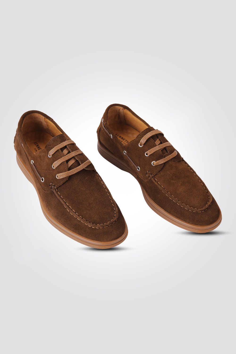 KENNETH COLE - מוקסין עור הפוך בצבע חום - MASHBIR//365