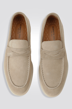 KENNETH COLE - מוקסין זמש עור בצבע בז' - MASHBIR//365