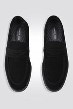 KENNETH COLE - מוקסין זמש עור בצבע שחור - MASHBIR//365