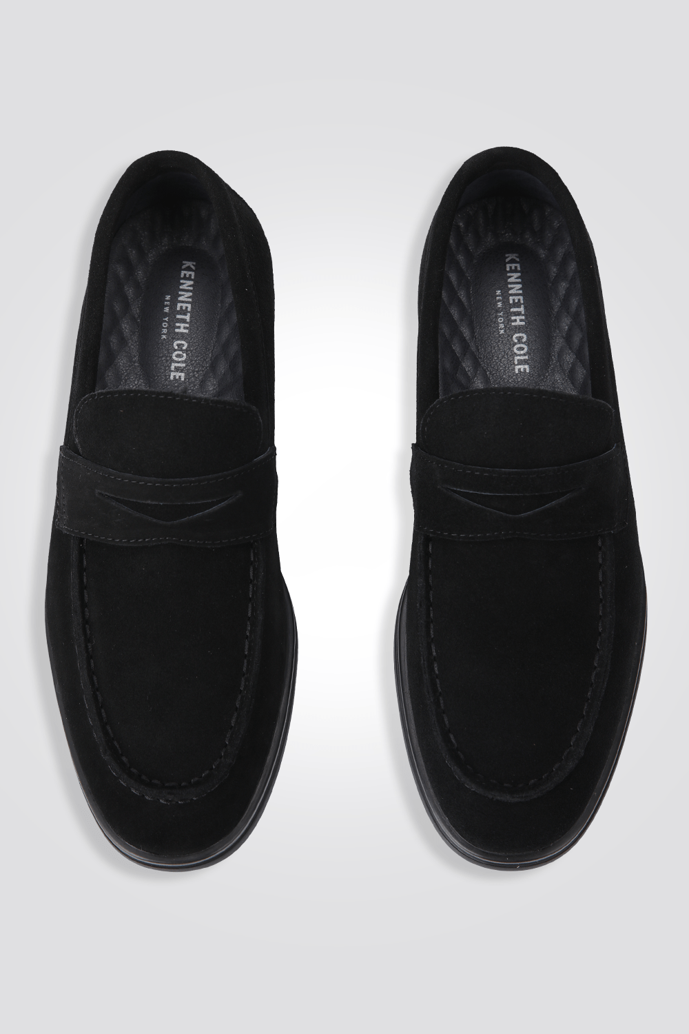 KENNETH COLE - מוקסין זמש עור בצבע שחור - MASHBIR//365