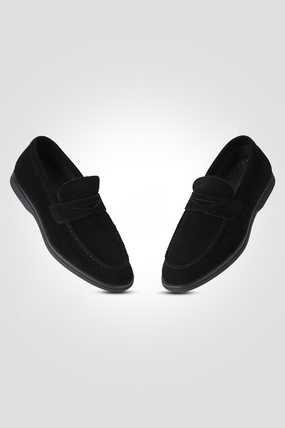 KENNETH COLE - מוקסין זמש עור בצבע שחור - MASHBIR//365