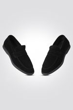 KENNETH COLE - מוקסין זמש עור בצבע שחור - MASHBIR//365