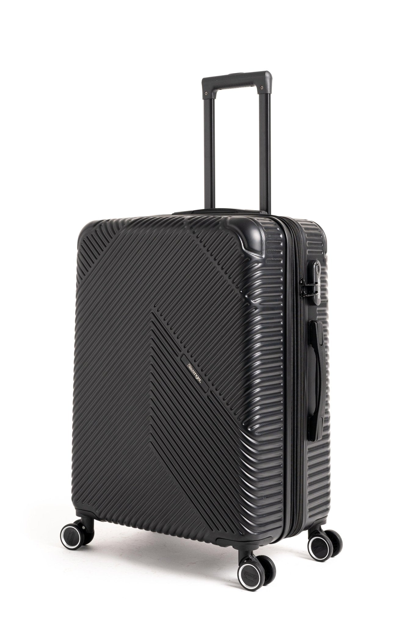 SLAZENGER - מזוודה קשיחה בינונית 24" בצבע שחור - MASHBIR//365