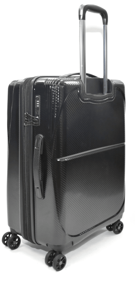 SLAZENGER - מזוודה קשיחה בינונית 24" DETROIT בצבע שחור - MASHBIR//365