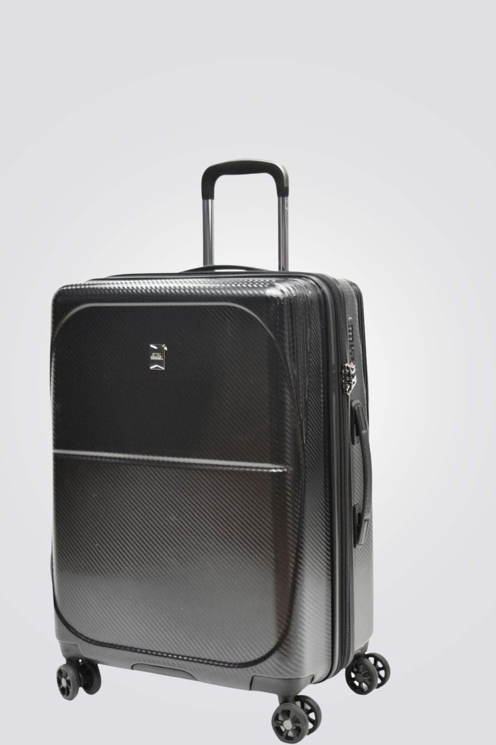 SLAZENGER - מזוודה קשיחה בינונית 24" DETROIT בצבע שחור - MASHBIR//365