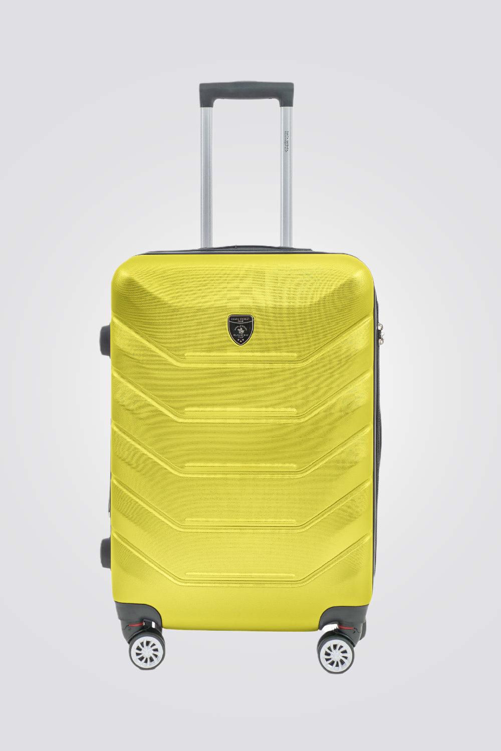 SANTA BARBARA POLO & RAQUET CLUB - מזוודה קשיחה בינונית 24" דגם 1701 בצבע צהוב - MASHBIR//365