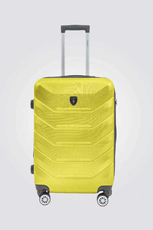 SANTA BARBARA POLO & RAQUET CLUB - מזוודה קשיחה בינונית 24" דגם 1701 בצבע צהוב - MASHBIR//365