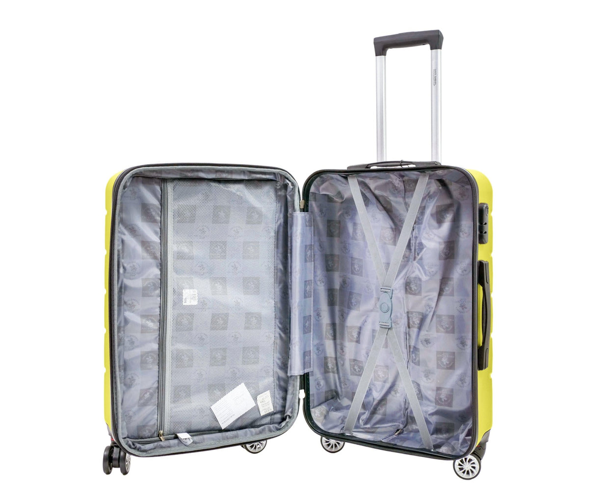 SANTA BARBARA POLO & RAQUET CLUB - מזוודה קשיחה בינונית 24" דגם 1701 בצבע צהוב - MASHBIR//365