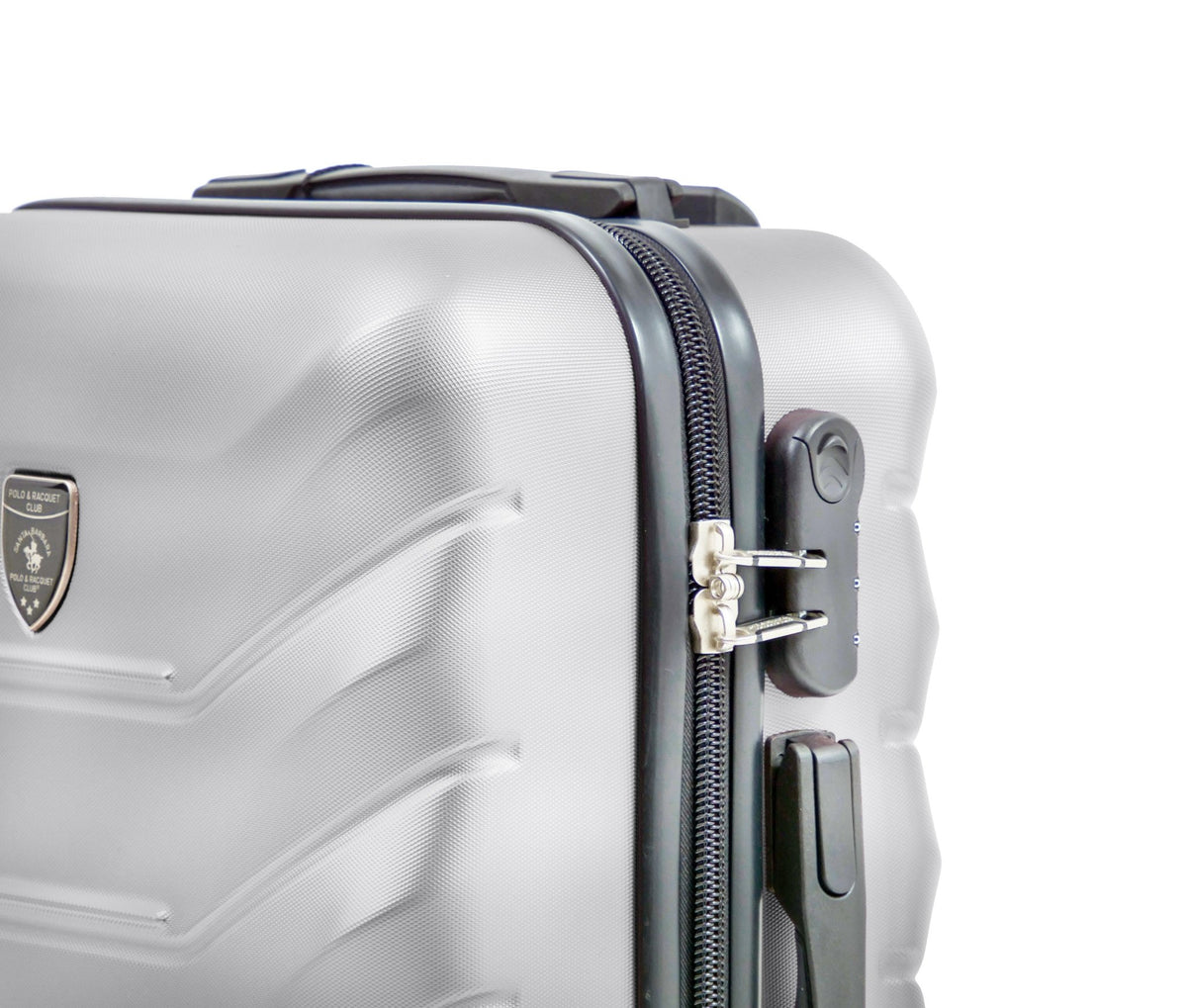 SANTA BARBARA POLO & RAQUET CLUB - מזוודה קשיחה בינונית 24" דגם 1701 בצבע כסף - MASHBIR//365