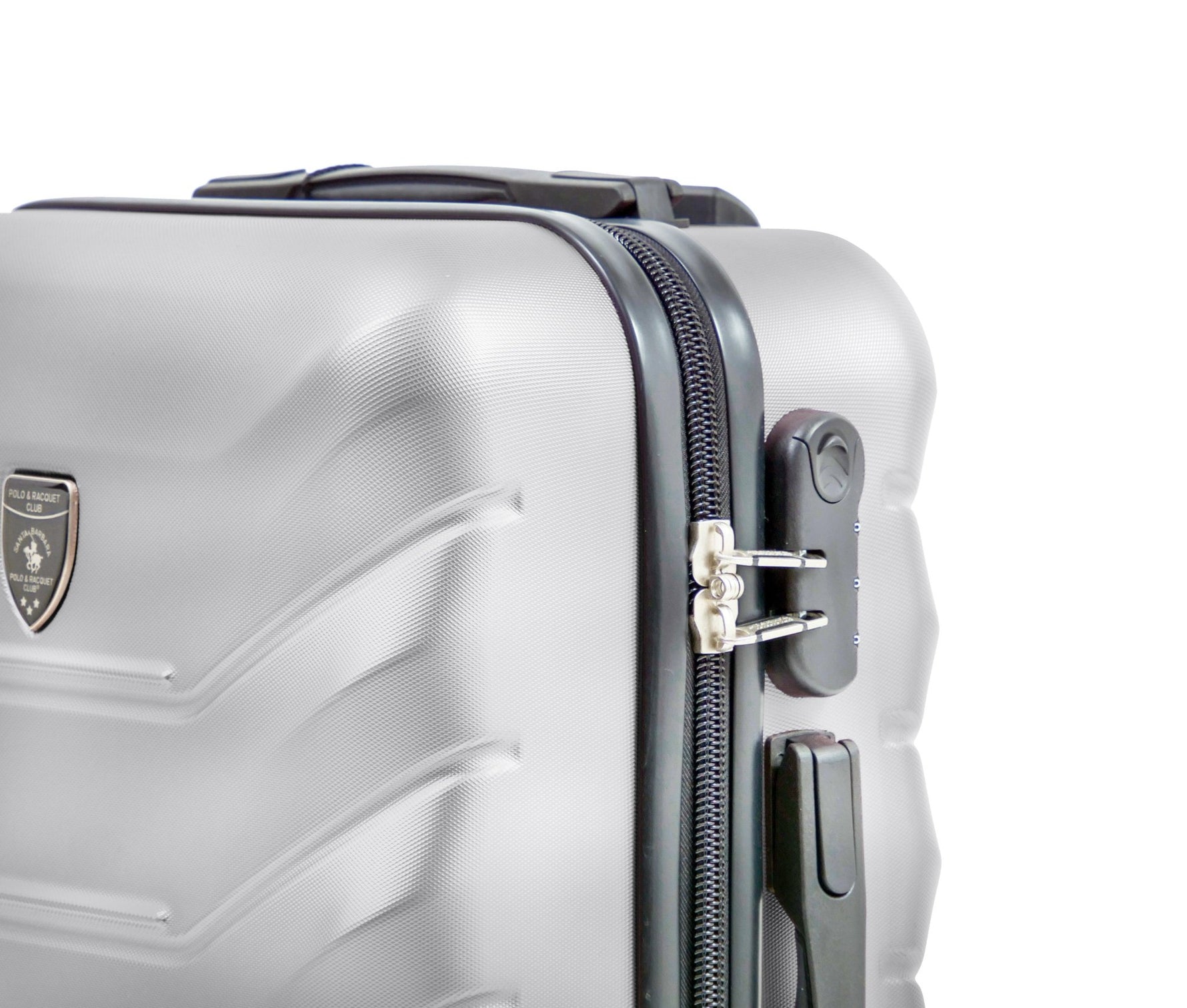 SANTA BARBARA POLO & RAQUET CLUB - מזוודה קשיחה בינונית 24" דגם 1701 בצבע כסף - MASHBIR//365