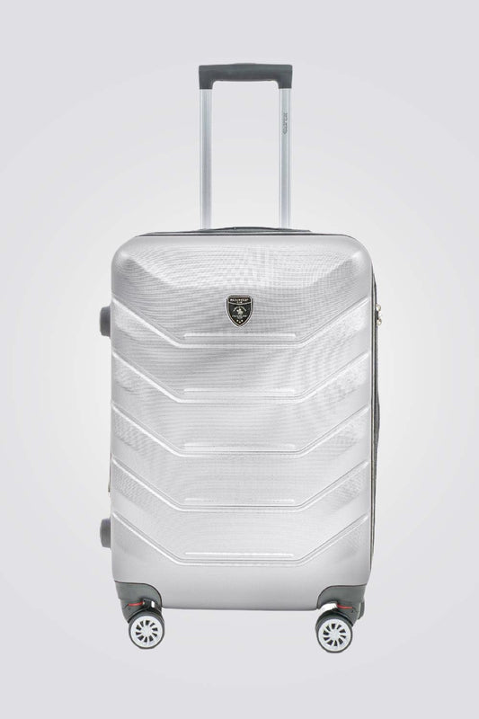 SANTA BARBARA POLO & RAQUET CLUB - מזוודה קשיחה בינונית 24" דגם 1701 בצבע כסף - MASHBIR//365