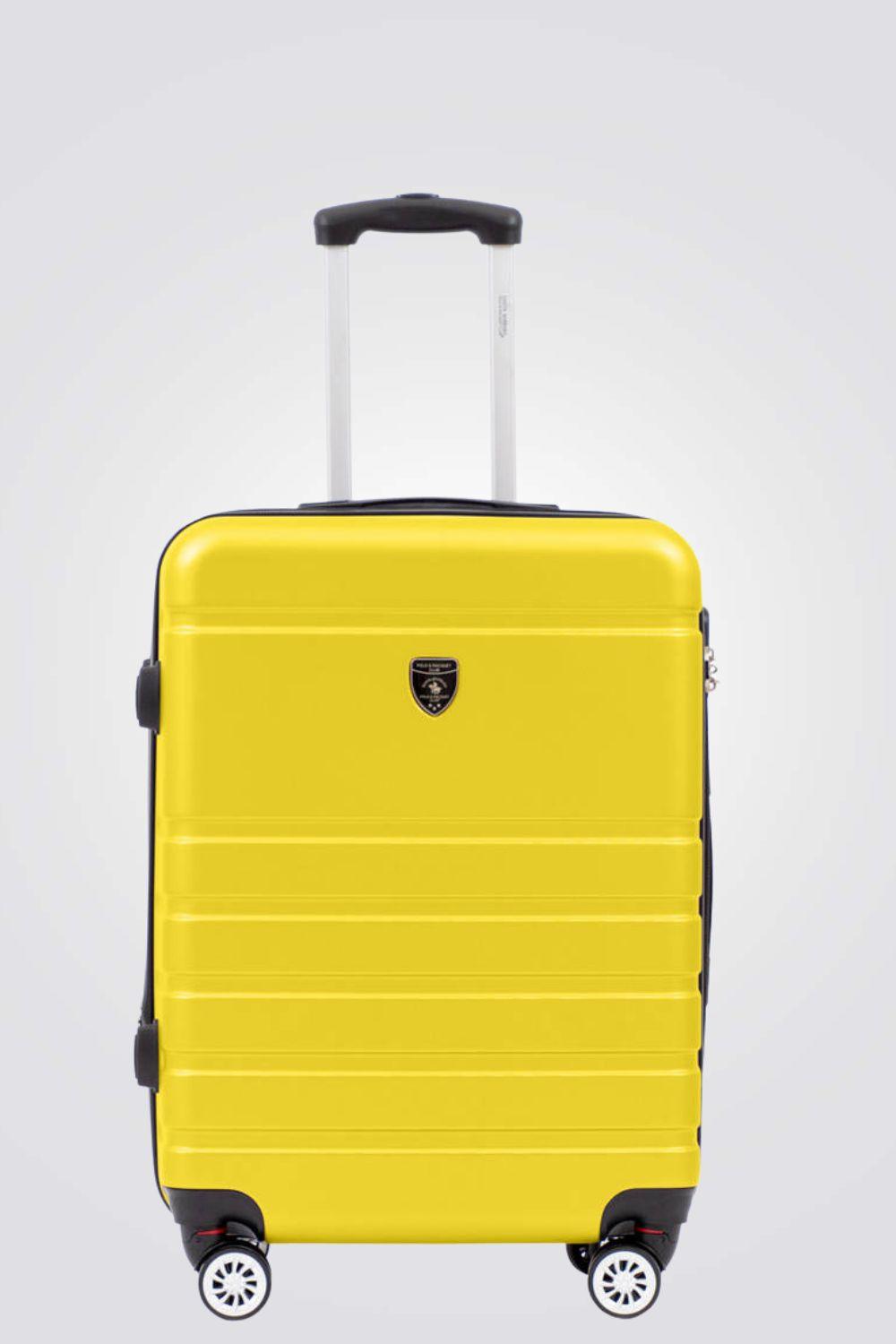 SANTA BARBARA POLO & RAQUET CLUB - מזוודה קשיחה בינונית 24" דגם 1807 בצבע צהוב - MASHBIR//365