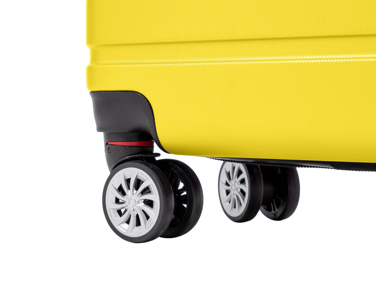SANTA BARBARA POLO & RAQUET CLUB - מזוודה קשיחה בינונית 24" דגם 1807 בצבע צהוב - MASHBIR//365