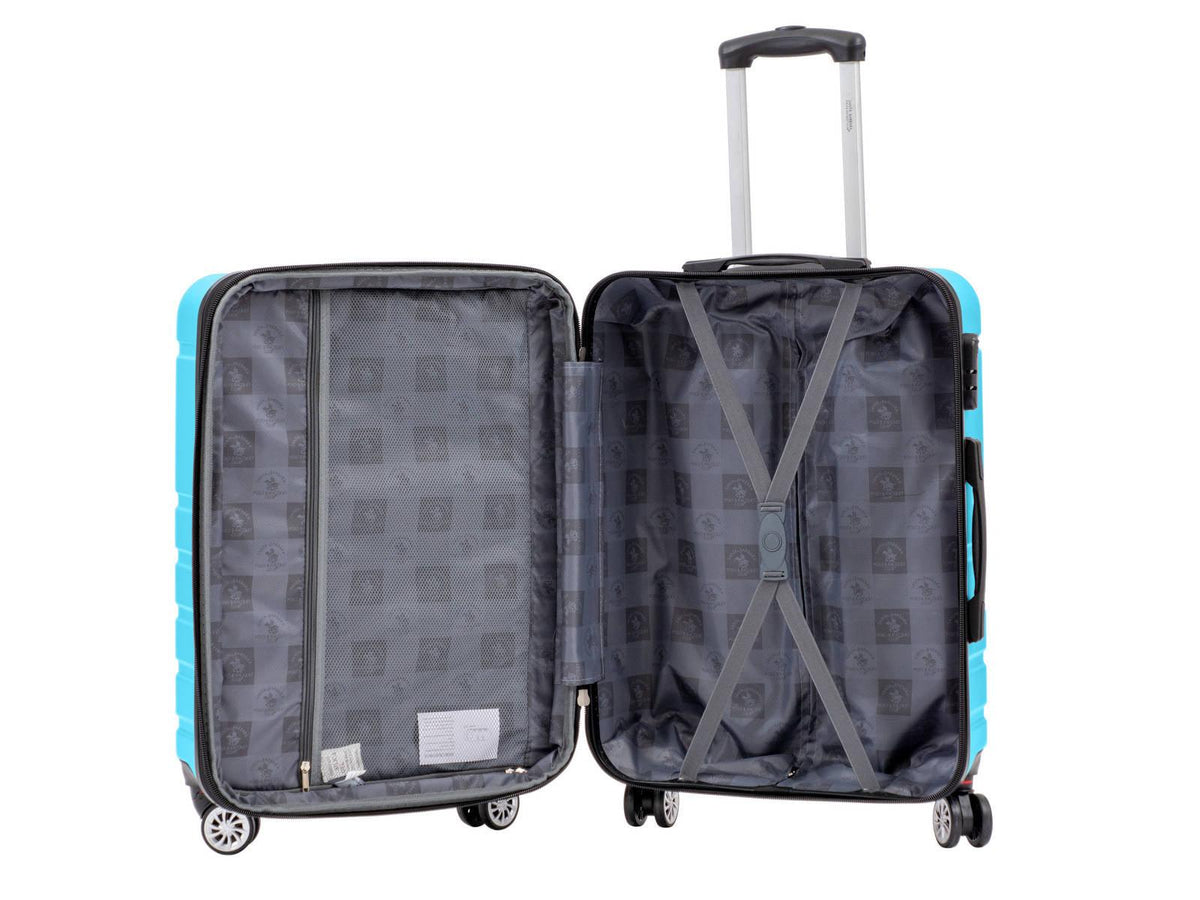 SANTA BARBARA POLO & RAQUET CLUB - מזוודה קשיחה בינונית 24" דגם 1807 בצבע תכלת - MASHBIR//365