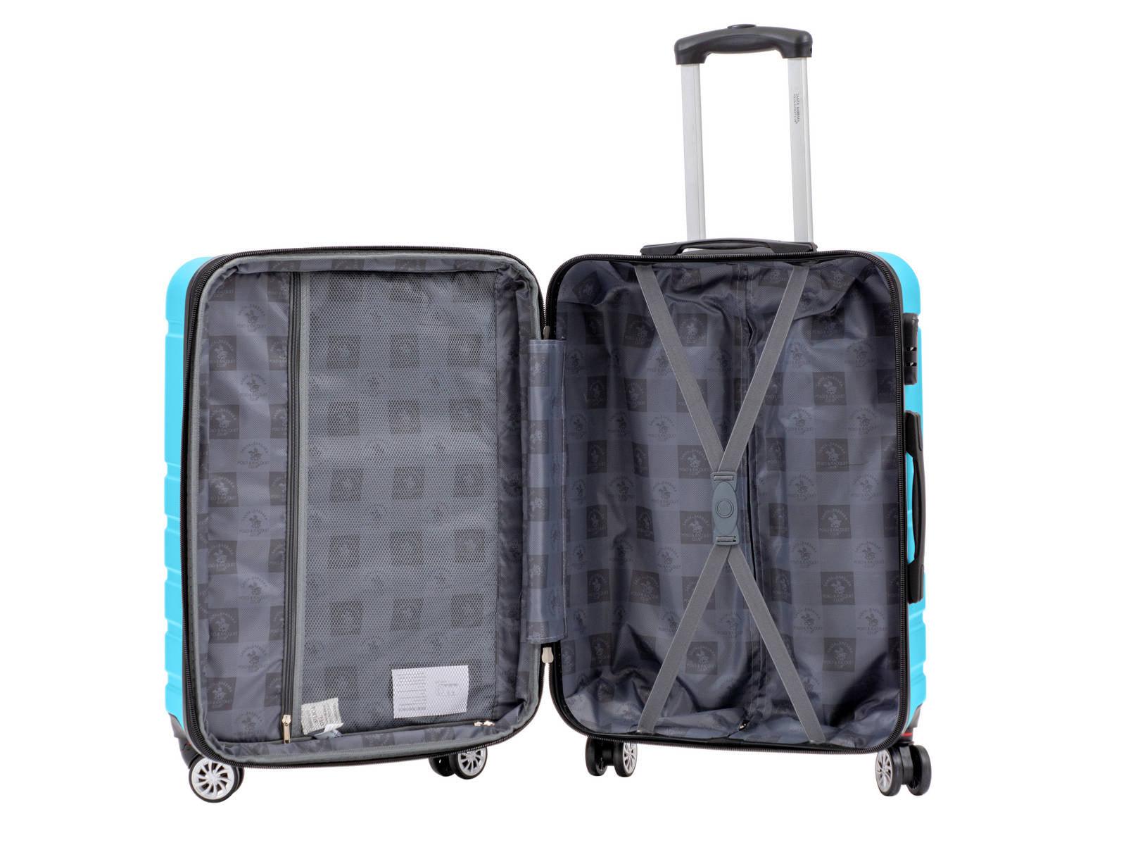 SANTA BARBARA POLO & RAQUET CLUB - מזוודה קשיחה בינונית 24" דגם 1807 בצבע תכלת - MASHBIR//365