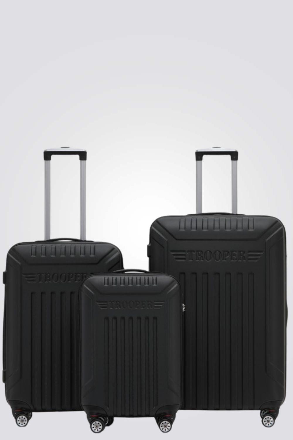 TROOPER - מזוודה קשיחה בינונית 24" MISSOURI בצבע שחור - MASHBIR//365