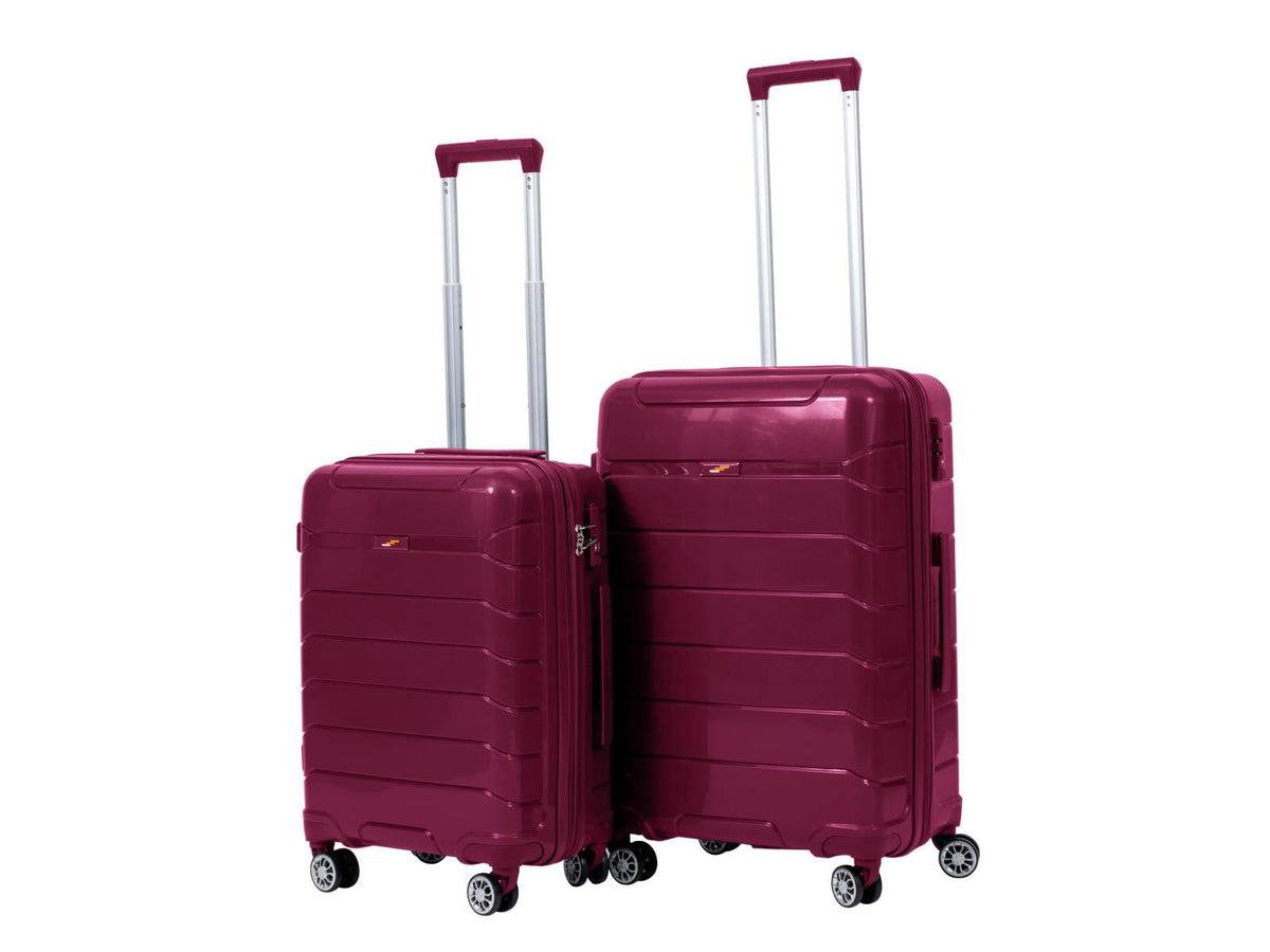 NEXT LEVEL - מזוודה קשיחה בינונית 24" NEXT LEVEL בצבע אדום - MASHBIR//365