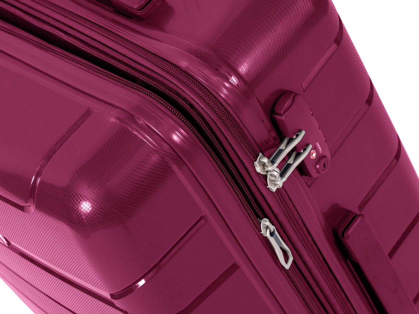 NEXT LEVEL - מזוודה קשיחה בינונית 24" NEXT LEVEL בצבע אדום - MASHBIR//365