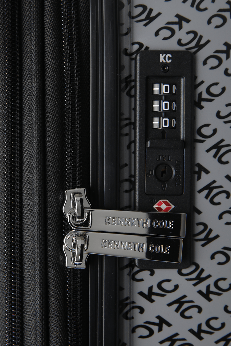 KENNETH COLE - מזוודה קשיחה בינונית 24" SOHO בצבע אפור - MASHBIR//365