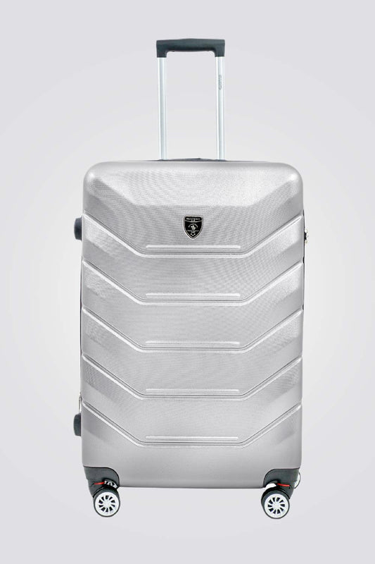 SANTA BARBARA POLO & RAQUET CLUB - מזוודה קשיחה גדולה 28" דגם 1701 בצבע כסף - MASHBIR//365
