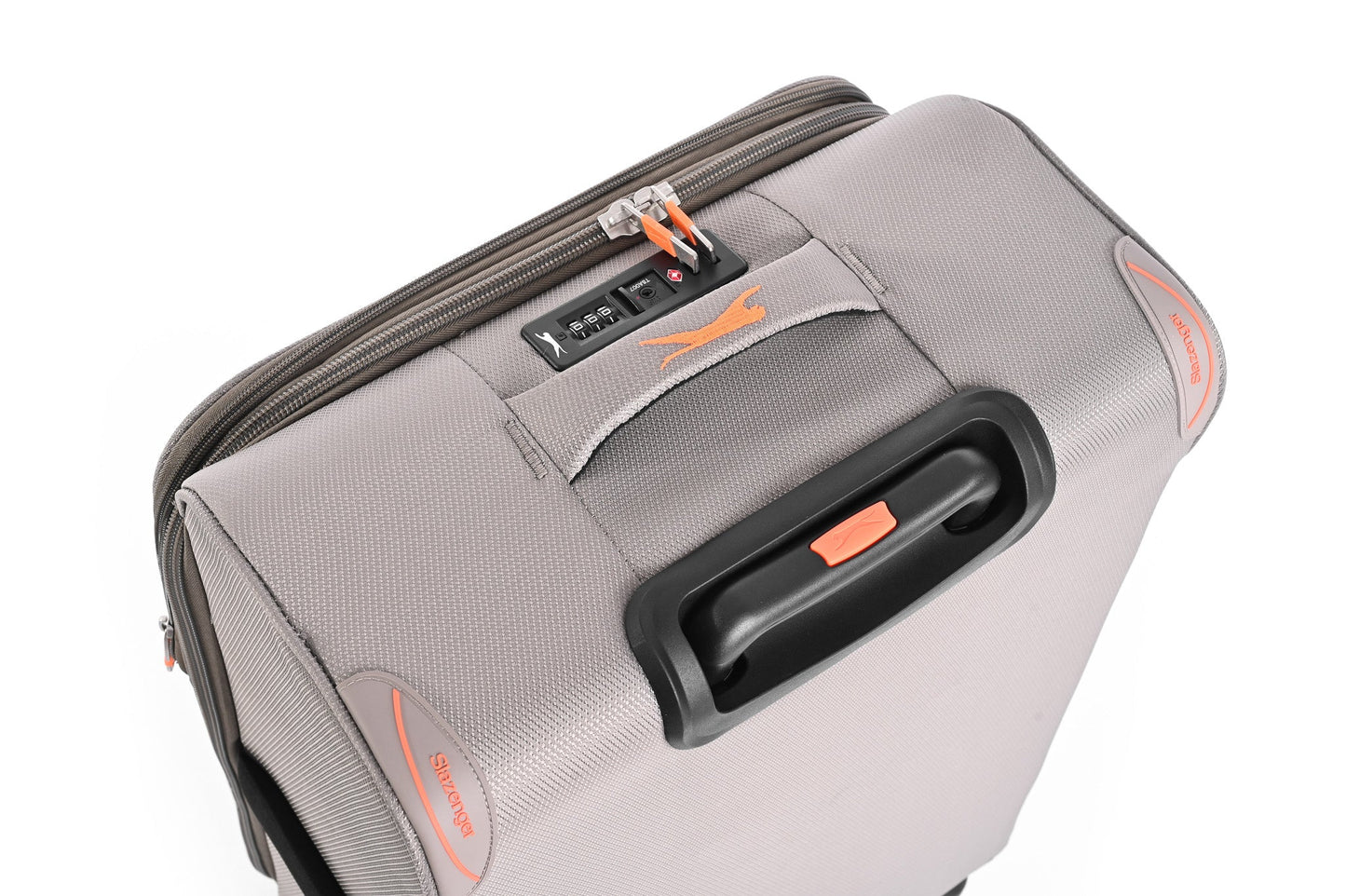 SLAZENGER - מזוודה מבד בינונית 23.5" דגם BARCELONA בצבע חאקי - MASHBIR//365