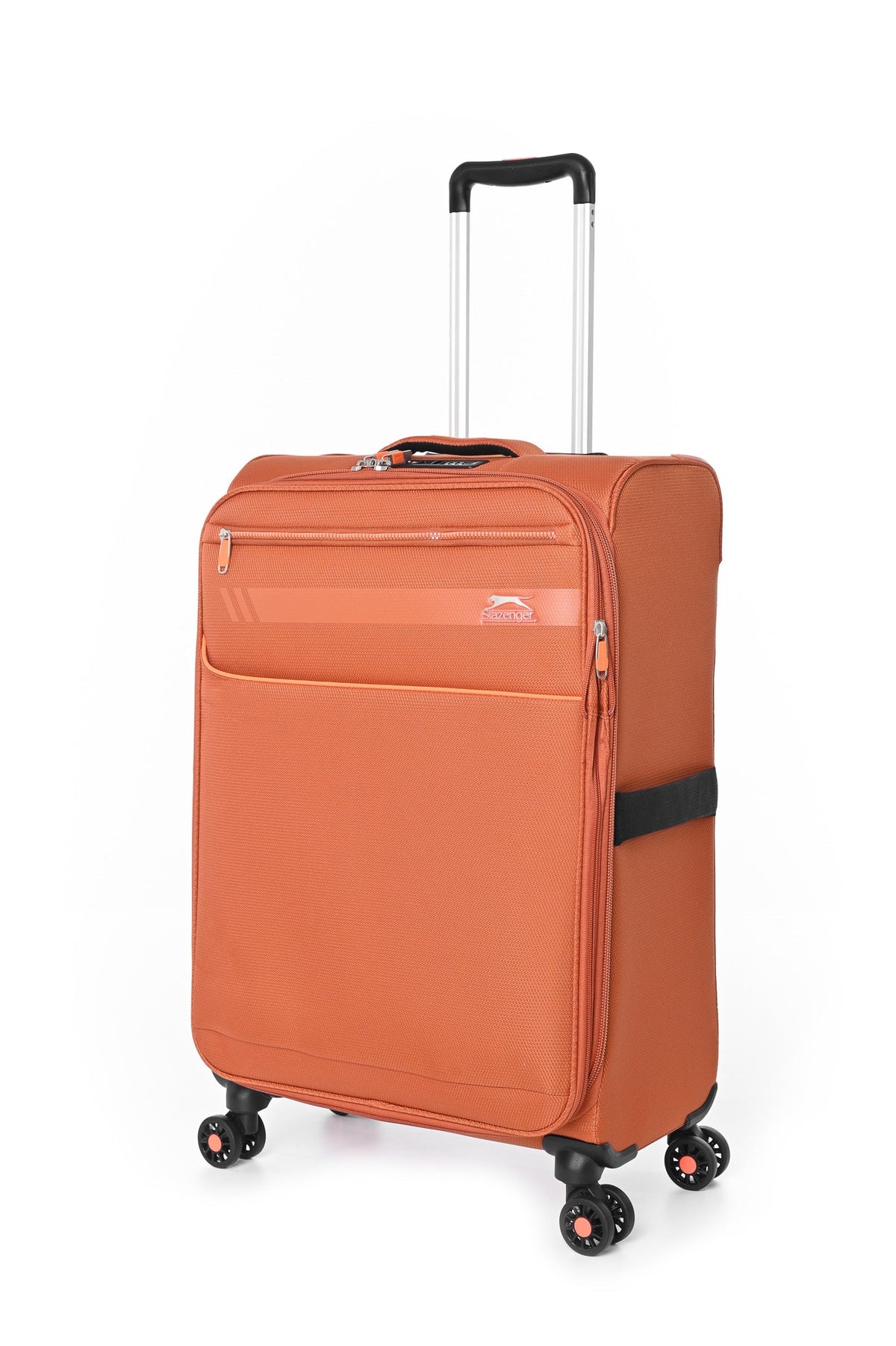 SLAZENGER - מזוודה מבד בינונית 23.5" דגם BARCELONA בצבע כתום - MASHBIR//365
