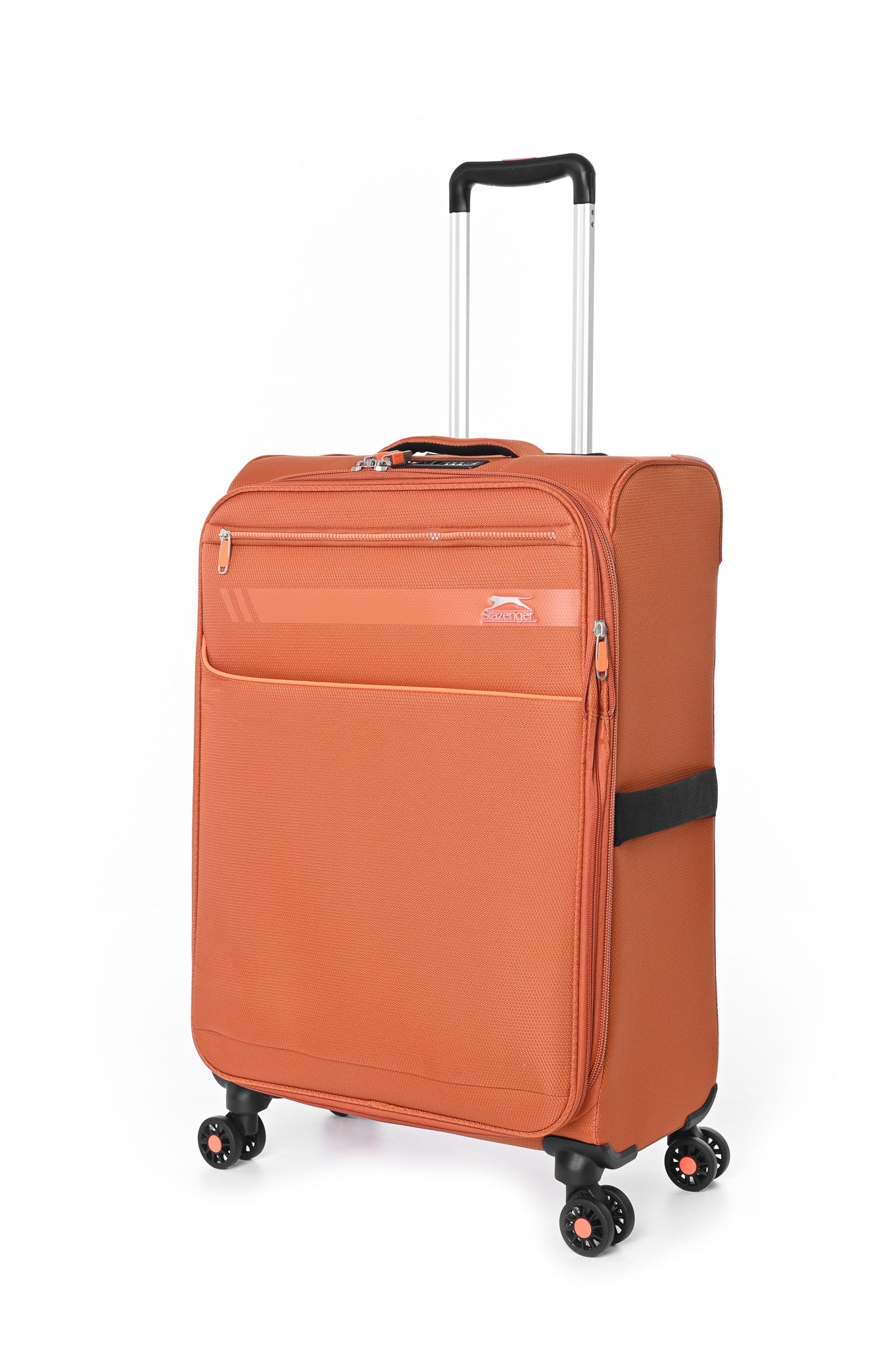 SLAZENGER - מזוודה מבד בינונית 23.5" דגם BARCELONA בצבע כתום - MASHBIR//365