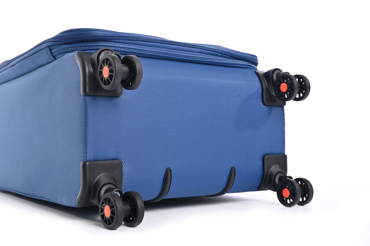 SLAZENGER - מזוודה מבד בינונית 23.5" דגם BARCELONA בצבע כחול - MASHBIR//365