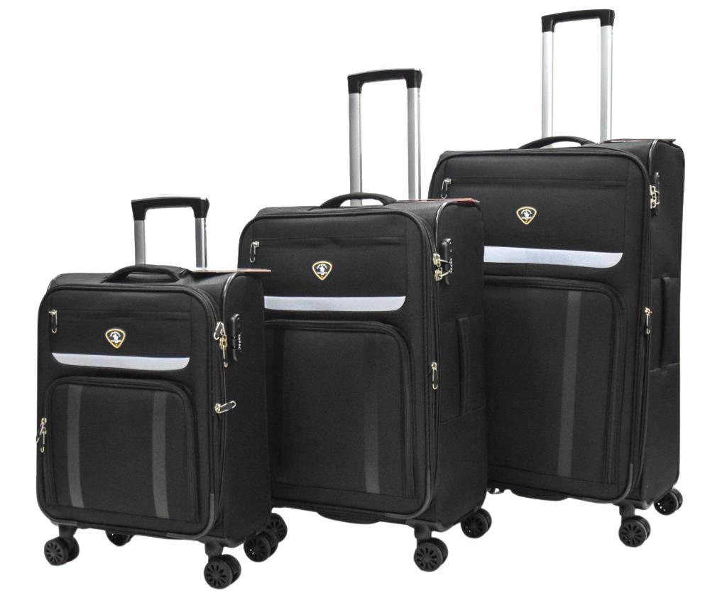 TORINO - מזוודה מבד בינונית 23.5'' TORINO בצבע שחור - MASHBIR//365