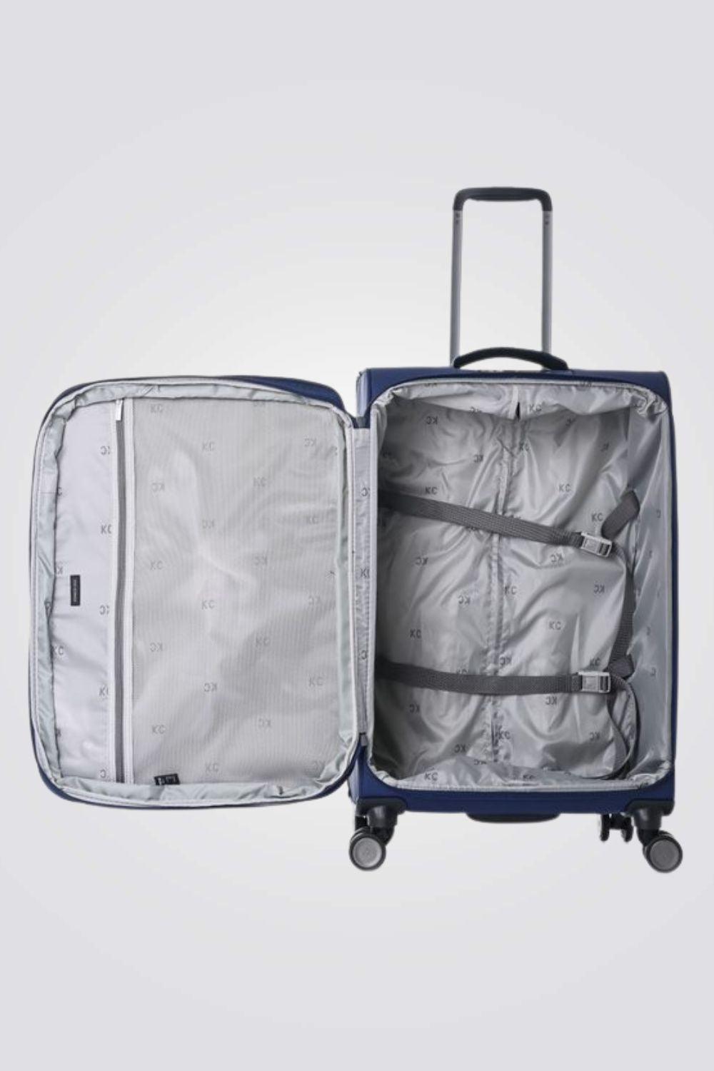 KENNETH COLE - מזוודה מבד בינונית 24'' BROOKLYN בצבע כחול - MASHBIR//365