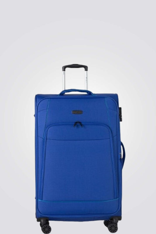 TESLA - מזוודה מבד בינונית 24'' SAN DIEGO בצבע כחול - MASHBIR//365