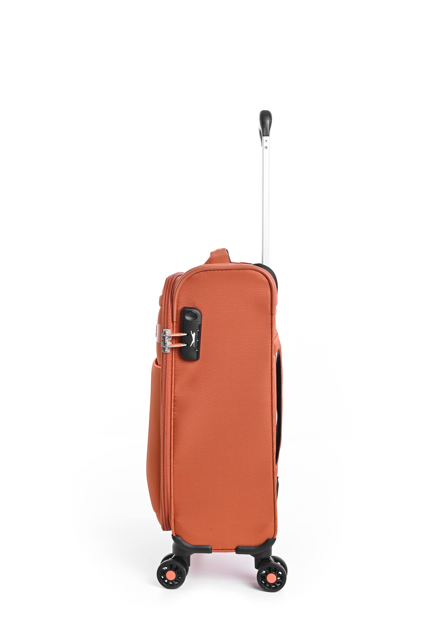 SLAZENGER - מזוודה טרולי עלייה למטוס ''18.5 דגם BARCELONA בצבע כתום - MASHBIR//365