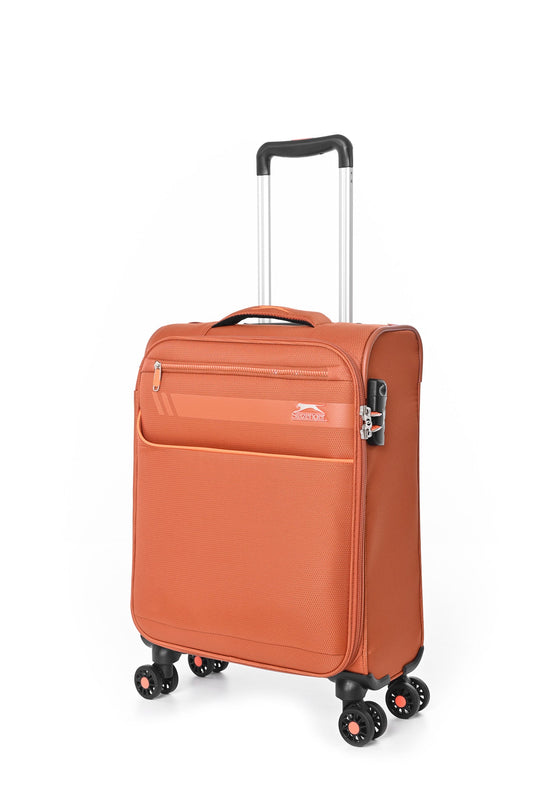 SLAZENGER - מזוודה טרולי עלייה למטוס ''18.5 דגם BARCELONA בצבע כתום - MASHBIR//365