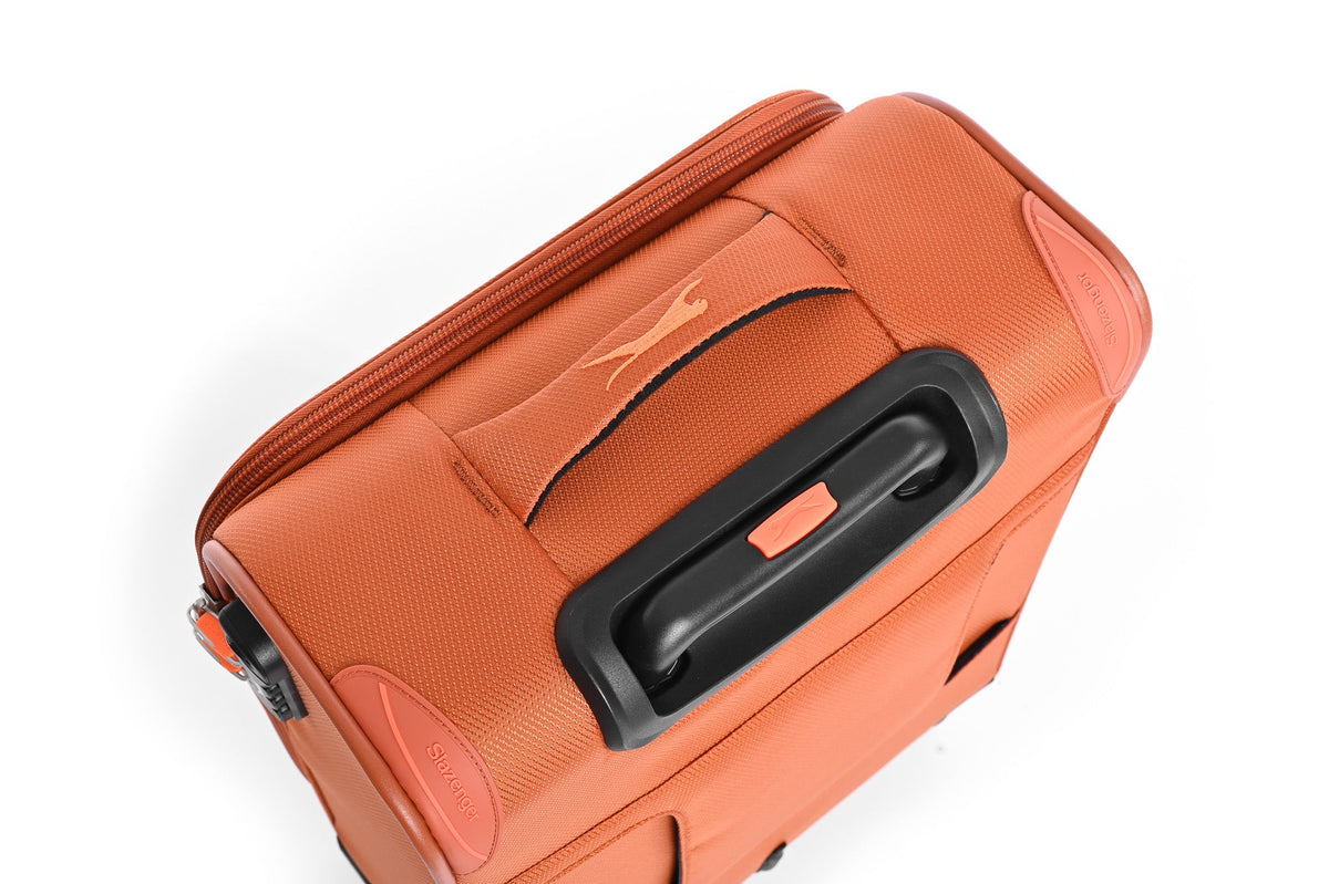 SLAZENGER - מזוודה טרולי עלייה למטוס ''18.5 דגם BARCELONA בצבע כתום - MASHBIR//365