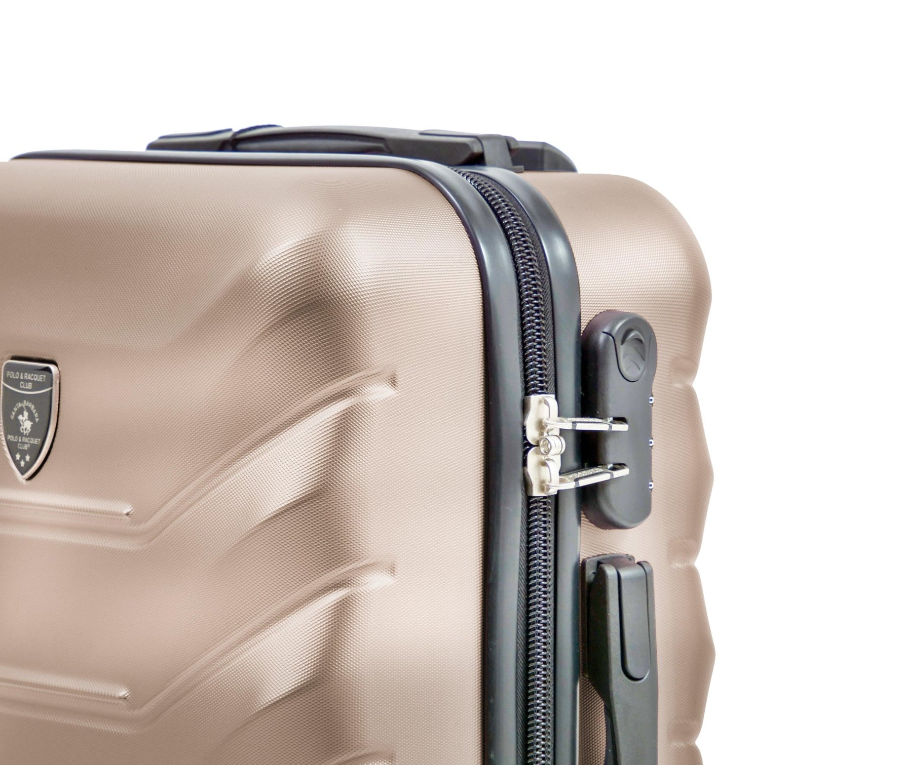 SANTA BARBARA POLO & RAQUET CLUB - מזוודה טרולי עלייה למטוס 20" דגם 1701 בצבע שמפנייה - MASHBIR//365