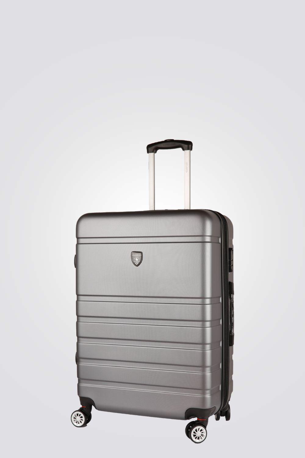 SANTA BARBARA POLO & RAQUET CLUB - מזוודה טרולי עלייה למטוס 20" דגם 1807 בצבע אפור כהה - MASHBIR//365