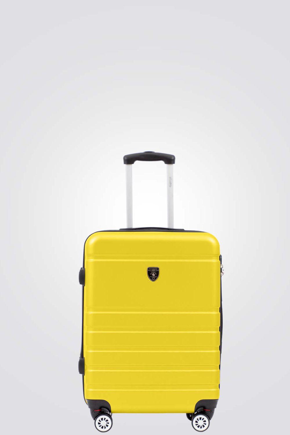 SANTA BARBARA POLO & RAQUET CLUB - מזוודה טרולי עלייה למטוס 20" דגם 1807 בצבע צהוב - MASHBIR//365