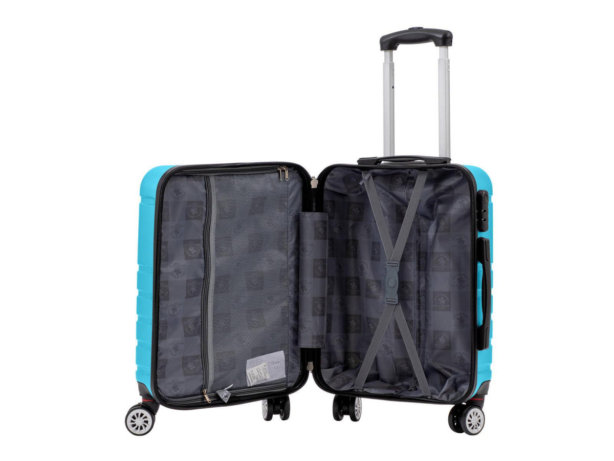 SANTA BARBARA POLO & RAQUET CLUB - מזוודה טרולי עלייה למטוס 20" דגם 1807 בצבע תכלת - MASHBIR//365