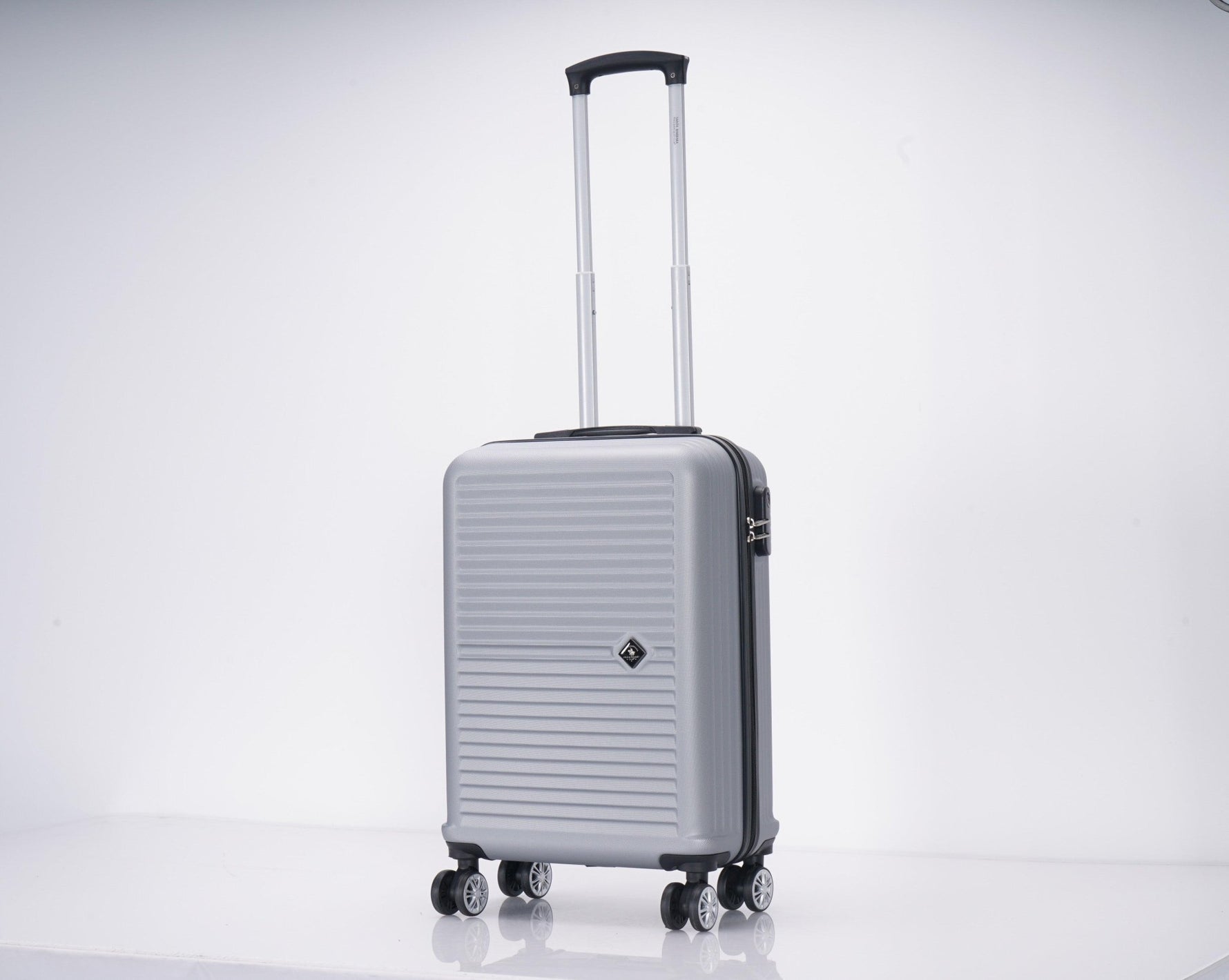 SANTA BARBARA POLO & RAQUET CLUB - מזוודה טרולי עלייה למטוס 20" דגם 1901 בצבע כסף - MASHBIR//365