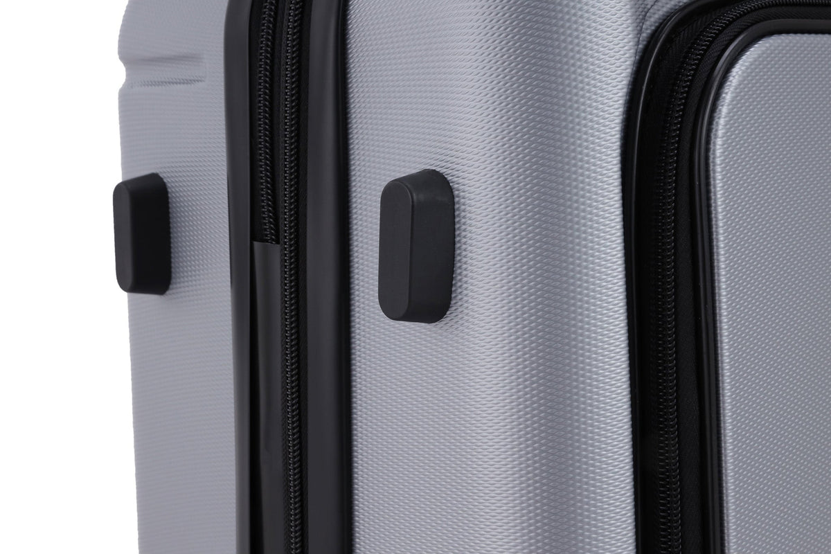 TESLA - מזוודה טרולי עלייה למטוס MALIBU בצבע כסוף - MASHBIR//365