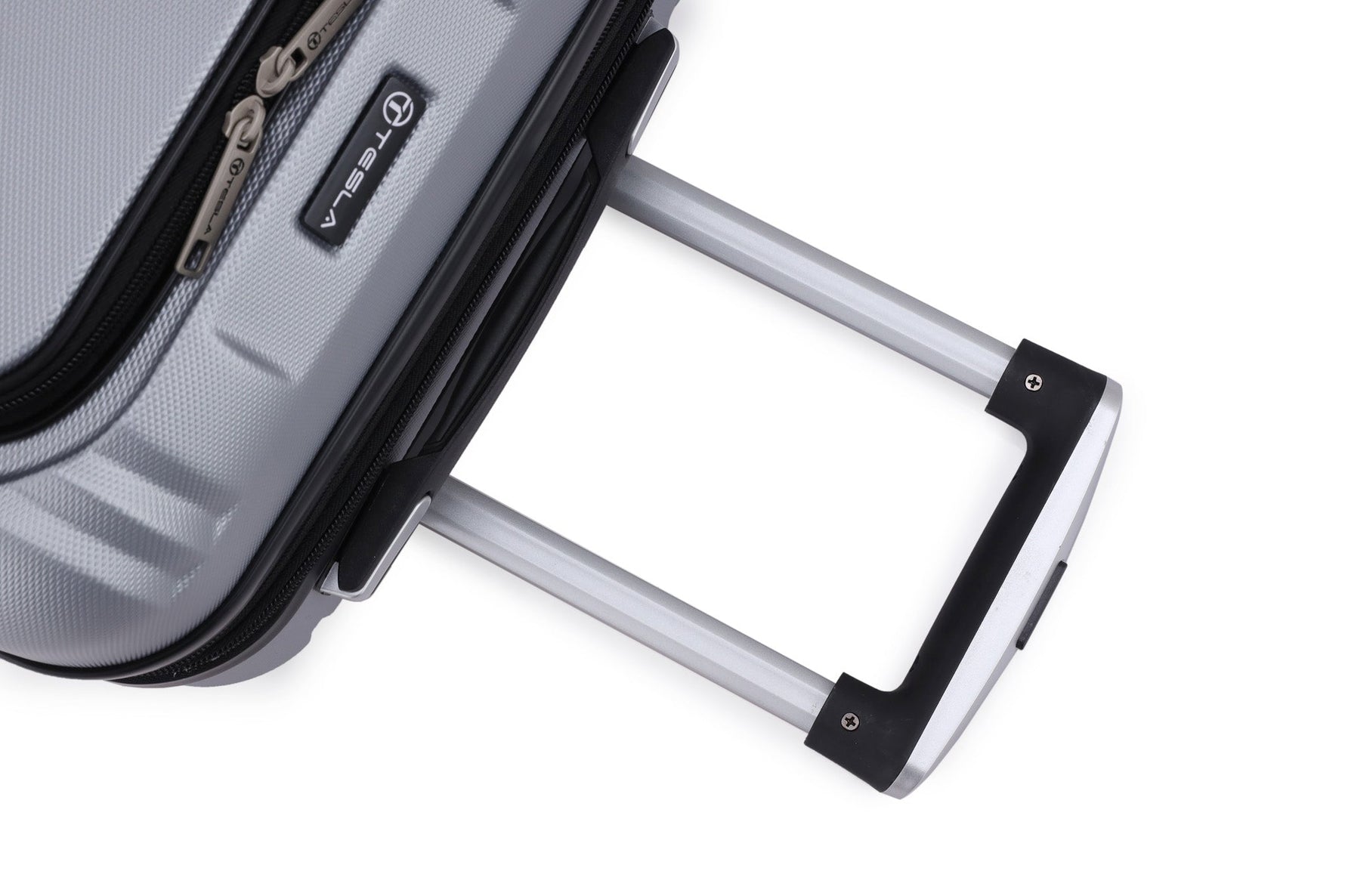 TESLA - מזוודה טרולי עלייה למטוס MALIBU בצבע כסוף - MASHBIR//365