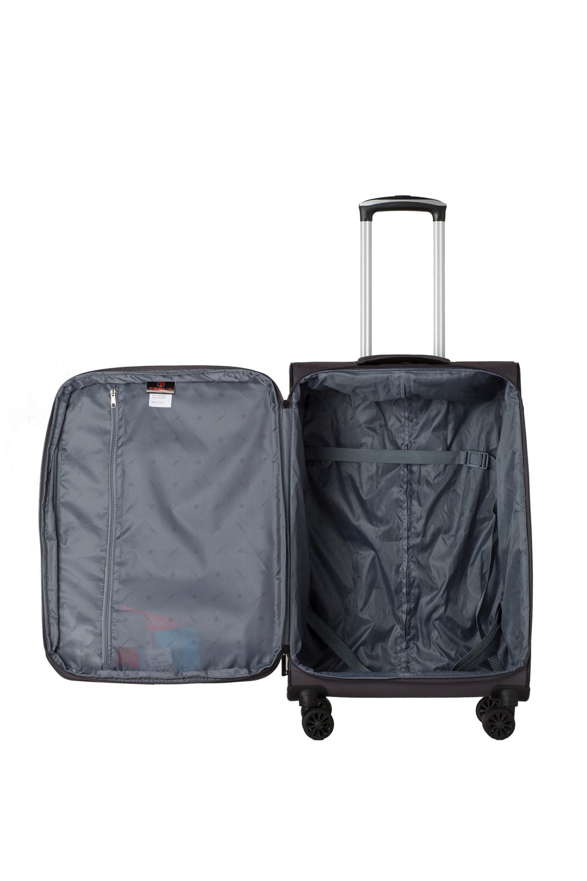 TESLA - מזוודת בד 24" בצבע אפור - MASHBIR//365