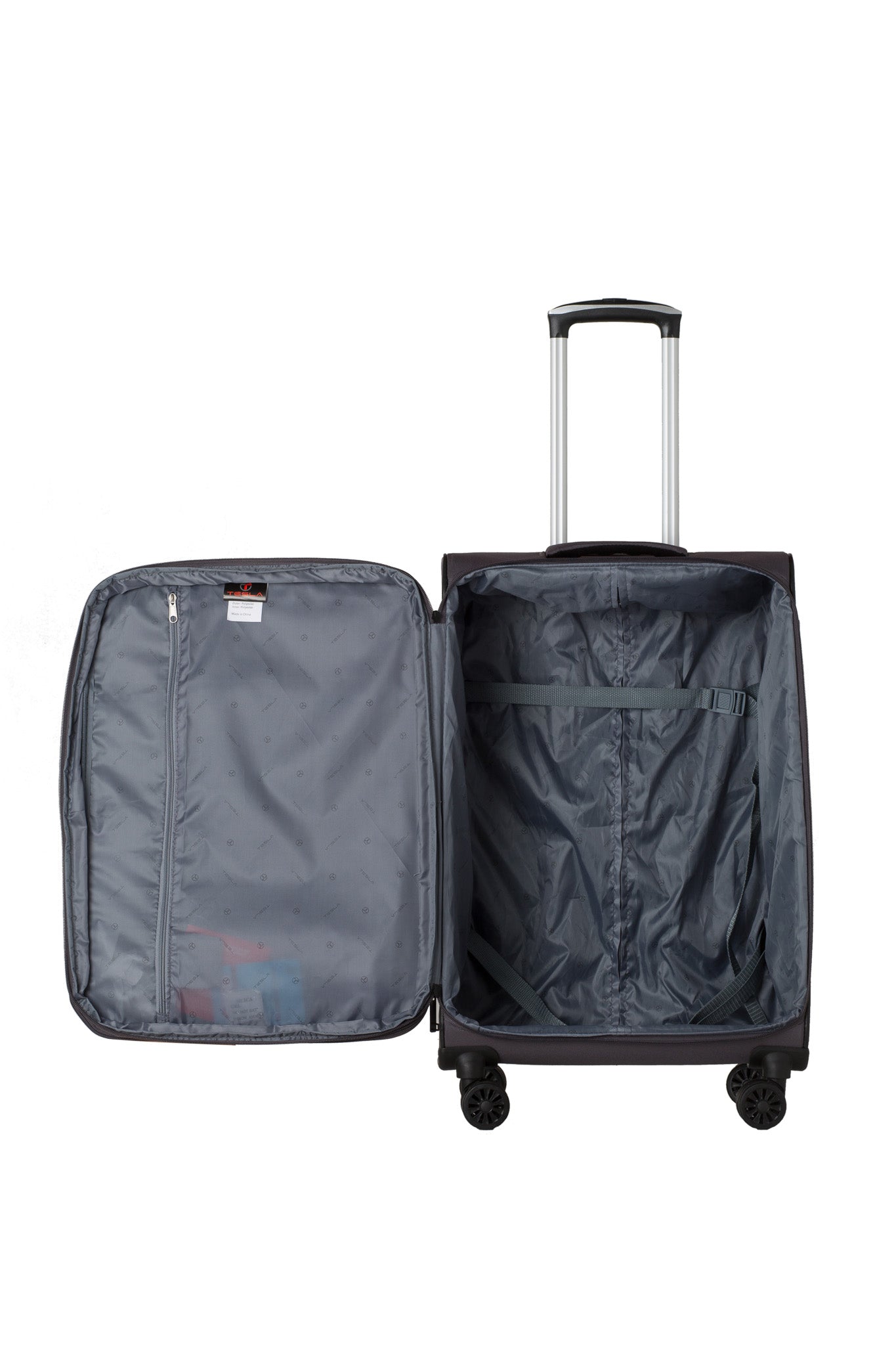 TESLA - מזוודת בד 24" בצבע אפור - MASHBIR//365